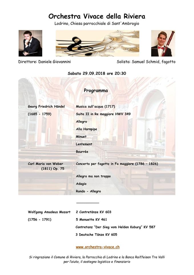 Primo concerto dellÔrchestra Vivace della Riviera