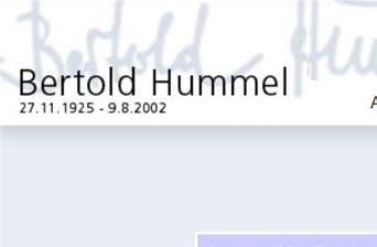 Dal sito ufficiale www.bertoldhummel.de